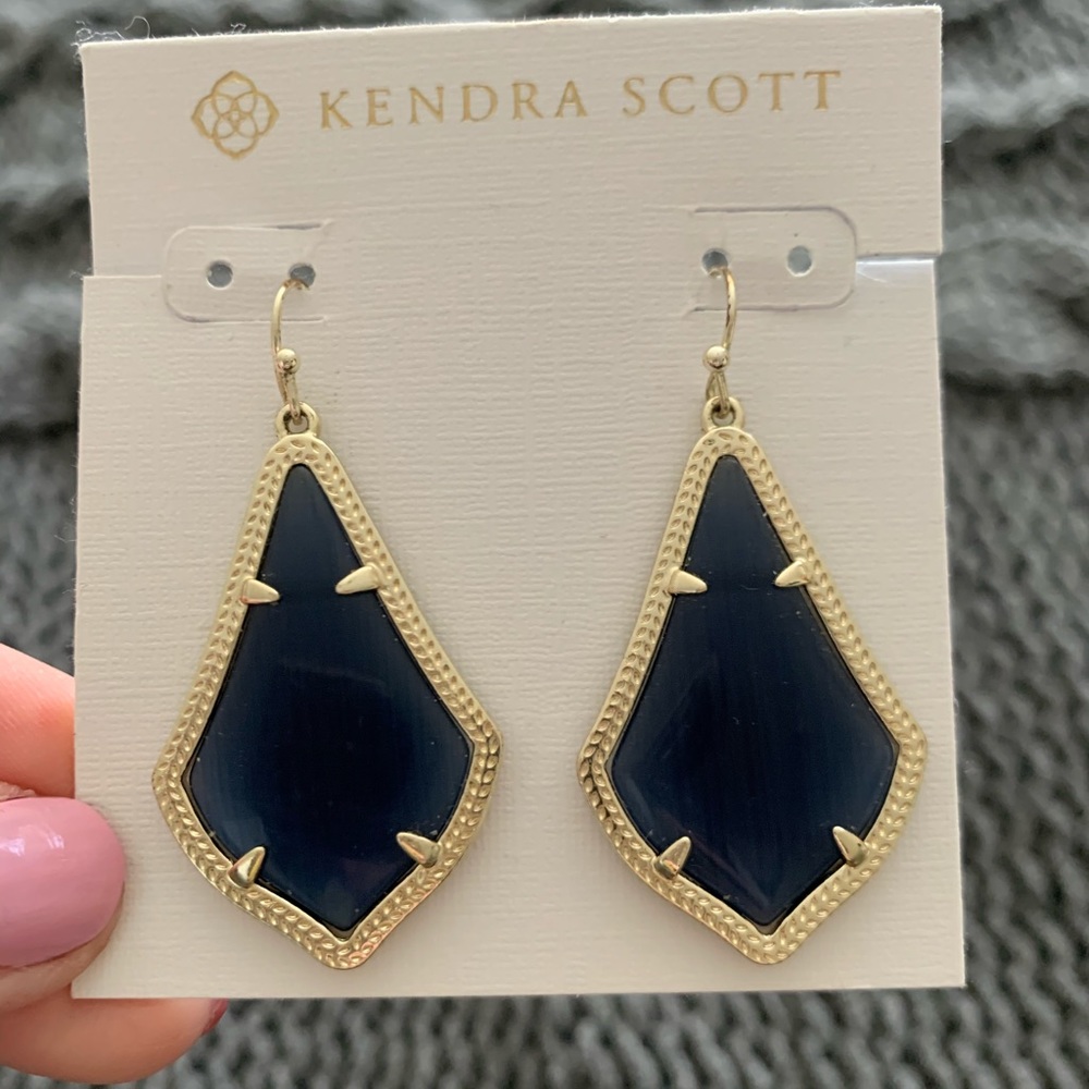 Kendra Scott Navy Alex Earrings